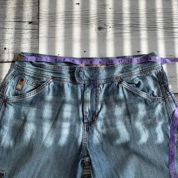Vintage Y2K DC Shoes Cargo Denim Mid Low Rise Bootcut Jeans - Picture 11 of 16